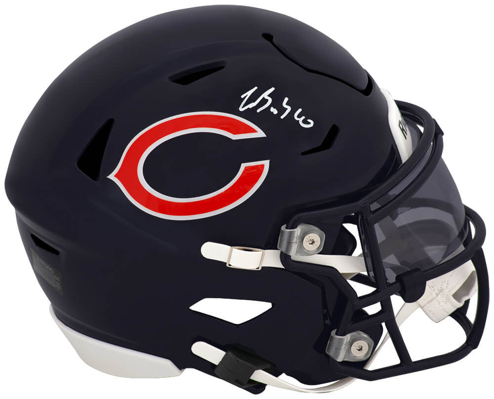 Luther Burden III Chicago Bears Autographed Riddell Mid Size SpeedFlex-Powers Sports Memorabilia