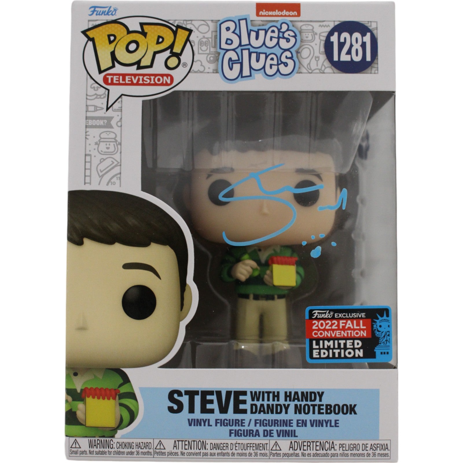 Steve Burns Blues Clues Signed Funko Pop - Funko Pop! 1281 Beckett Beckett-Powers Sports Memorabilia