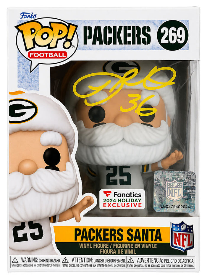 LeRoy Butler Autographed Green Bay Packers SANTA Funko Pop Doll #269-Powers Sports Memorabilia