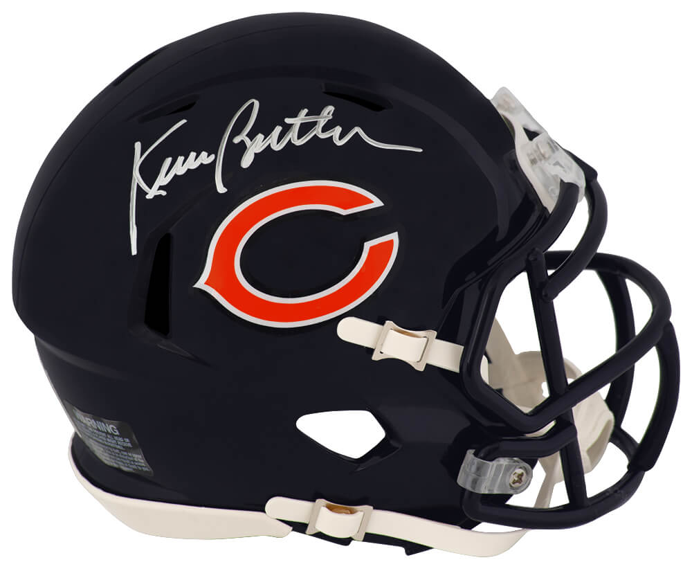 Kevin Butler Autographed Chicago Bears Riddell Speed Mini Helmet-Powers Sports Memorabilia