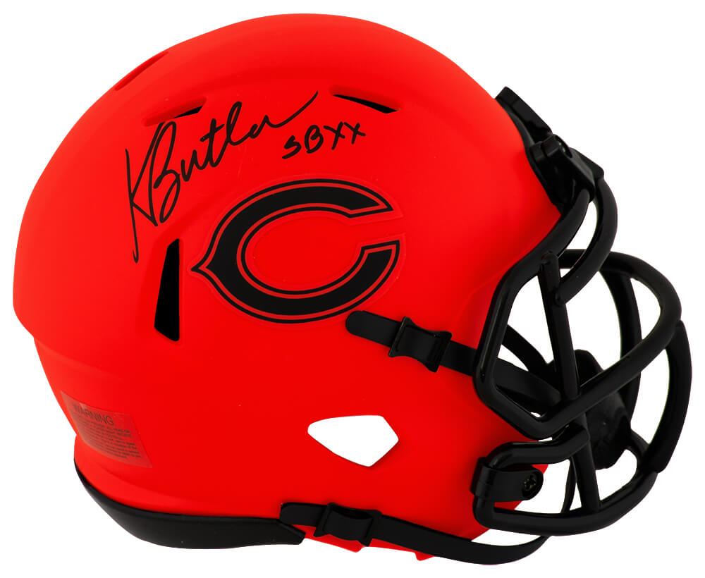 Kevin Butler Autographed Chicago Bears RAVE Riddell Speed Mini Helmet with SB XX-Powers Sports Memorabilia