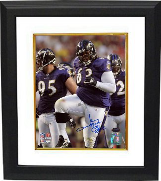 Terrence Cody Autographed Baltimore Ravens 8 x 10 Photograph Custom Framing "Mount"- Tri-Star Hologram-Powers Sports Memorabilia