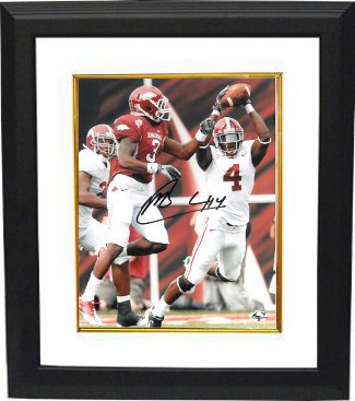 Mark Barron Autographed Alabama Crimson Tide 8 x 10 Photograph Custom Framing-Powers Sports Memorabilia