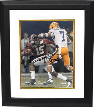 Darius Hanks Autographed Alabama Crimson Tide 8 x 10 Photograph Custom Framing (BCS National Championship Game)-Powers Sports Memorabilia