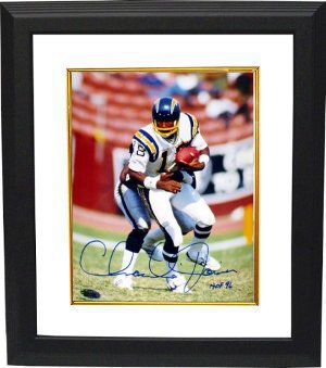 Charlie Joiner Autographed San Diego Chargers 8 x 10 Photograph HOF 96 Custom Framing-Powers Sports Memorabilia