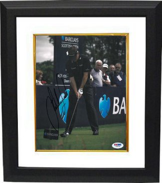 Lee Westwood Autographed 8 x 10 Photograph PGA Scottish Open Custom Framing - PSA Hologram-Powers Sports Memorabilia