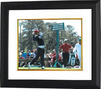 Matteo Manassero Autographed 8 x 10 Photograph Custom Framing - PSA Hologram The Masters at Augusta National-Powers Sports Memorabilia