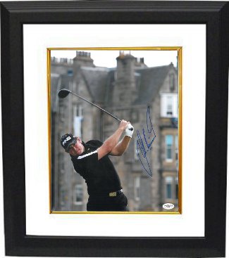 Lee Westwood Autographed 11 x 14 Photograph Old Course at St. Andrews British Open Custom Framing - JSA Hologram-Powers Sports Memorabilia