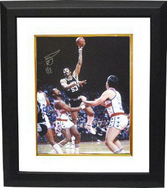 Artis Gilmore Autographed San Antonio Spurs 16 x 20 Photograph Custom Framing with HOF 2011 vs Bullets-Powers Sports Memorabilia