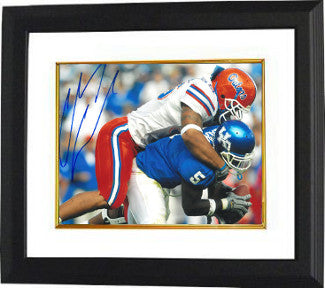 Channing Crowder Autographed Florida Gators 8 x 10 Photograph Custom Framing (vs Kentucky)-Powers Sports Memorabilia