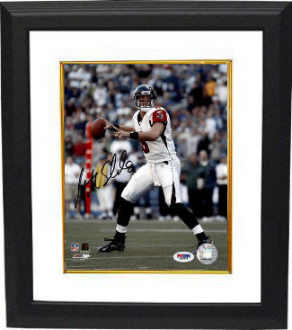 Matt Schaub Autographed Atlanta Falcons 8 x 10 Photograph Custom Framing- PSA Hologram-Powers Sports Memorabilia