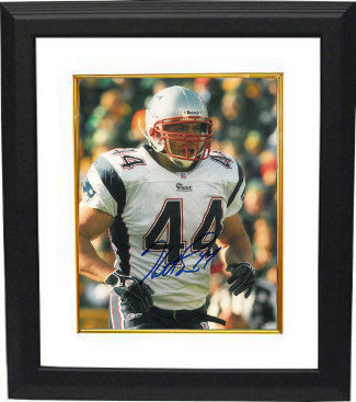 Heath Evans Autographed New England Patriots 8 x 10 Photograph Custom Framing - COA-Powers Sports Memorabilia