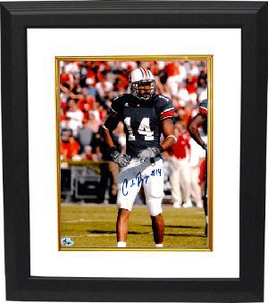 Carlos Rogers Autographed Auburn Tigers 8 x 10 Photograph Custom Framing-Powers Sports Memorabilia