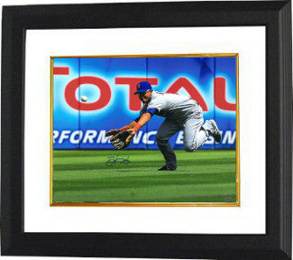 Juan Lagares Autographed New York Mets 16 x 20 Photograph Custom Framing (diving catch)-Powers Sports Memorabilia