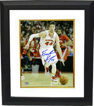 Frank Kaminsky Autographed Wisconsin Badgers 16 x 20 Photograph Custom Framing - Schwartz Hologram-Powers Sports Memorabilia