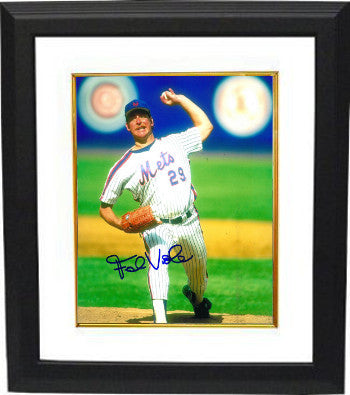 Frank Viola Autographed New York Mets 8 x 10 Photograph Custom Framing-Powers Sports Memorabilia