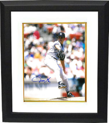 Jimmy Key Autographed New York Yankees 8 x 10 Photograph Custom Framing-Powers Sports Memorabilia