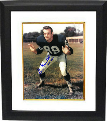 Gino Marchetti Autographed Baltimore Colts 8 x 10 Photograph Custom Framing HOF 72-Powers Sports Memorabilia