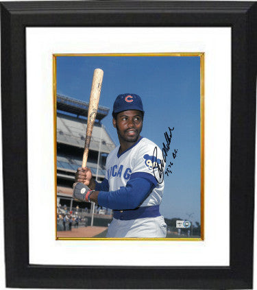 Bill Madlock Autographed Chicago Cubs 8 x 10 Photograph Custom Framing with 75, 76 BC - MLB Hologram-Powers Sports Memorabilia