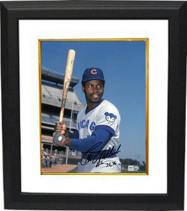 Bill Madlock Autographed Chicago Cubs 8 x 10 Photograph Custom Framing with 75, 76 BC (Batting Champ- bottom sig)- MLB Hologram-Powers Sports Memorabilia