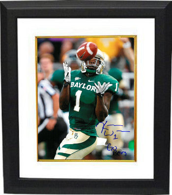 Kendall Wright Autographed Baylor Bears 8 x 10 Photograph Custom Framing #1 Go Bears Inac - COA-Powers Sports Memorabilia