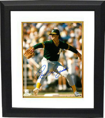 Rick Honeycutt Autographed Oakland Athletics 8 x 10 Photograph Custom Framing - COA-Powers Sports Memorabilia