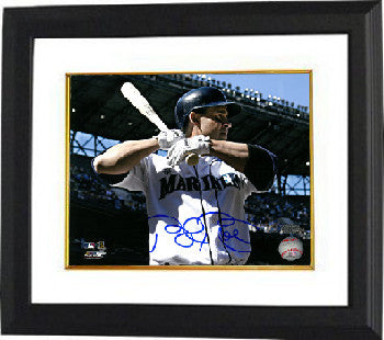 Bret Boone Autographed Seattle Mariners 8 x 10 Photograph Custom Framing - Leaf Authentics-Powers Sports Memorabilia