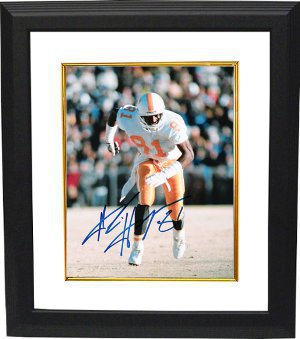 Alvin Harper Autographed Tennessee Volunteers 8 x 10 Photograph Custom Framing #81- Harper/GTSM Hologram-Powers Sports Memorabilia