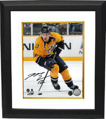 Mike Fisher Autographed Nashville Predators 8 x 10 Photograph Custom Framing #12-Powers Sports Memorabilia