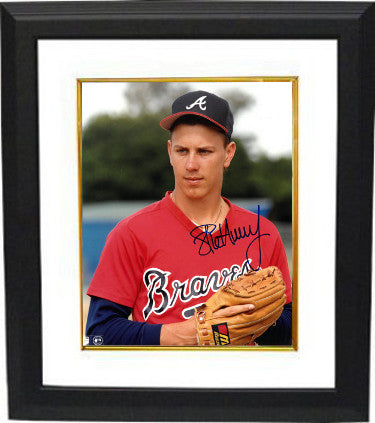 Steve Avery Autographed Atlanta Braves 8 x 10 Photograph Custom Framing-Powers Sports Memorabilia