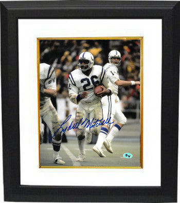 Lydell Mitchell Autographed Baltimore Colts 8 x 10 Photograph Custom Framing - COA-Powers Sports Memorabilia