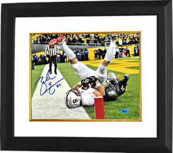 Zach Ertz Autographed Stanford Cardinal 8 x 10 Photograph #86 Custom Framing JSA Hologram (TD Catch)-Powers Sports Memorabilia