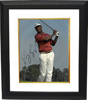 Vijay Singh Autographed PGA 11 x 14 Photograph Custom Framing - JSA Hologram-Powers Sports Memorabilia