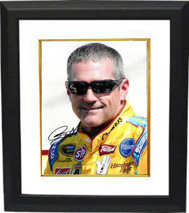 Bobby Labonte Autographed NASCAR Cheerios 8 x 10 Photograph Custom Framing-Powers Sports Memorabilia