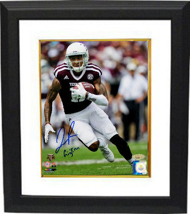 Josh Reynolds Autographed Texas A&M Aggies 8 x 10 Photograph Custom Framing with Gig 'Em- Tri-Star Hologram-Powers Sports Memorabilia