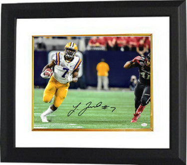 Leonard Fournette LSU Tigers Autographed 16 x 20 Photograph Custom Framing with #7 - JSA Witnessed Hologram #WP349687-Powers Sports Memorabilia