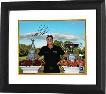 Henrik Stenson Autographed PGA 8 x 10 Photograph Custom Framing (2013 Fed Ex Cup Champion)- PGA Tour Hologram-Powers Sports Memorabilia