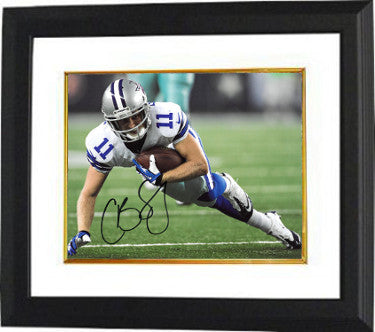 Cole Beasley Autographed Dallas Cowboys 8 x 10 Photograph Custom Framing - JSA Hologram-Powers Sports Memorabilia