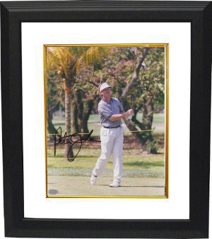 Peter Jacobsen Autographed 8 x 10 Photograph Custom Framing - Mounted Memories Hologram-Powers Sports Memorabilia