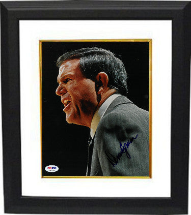 Denny Crum Autographed Louisville Cardinals Coaching 8 x 10 Photograph Framing Photograph- PSA Hologram-Powers Sports Memorabilia