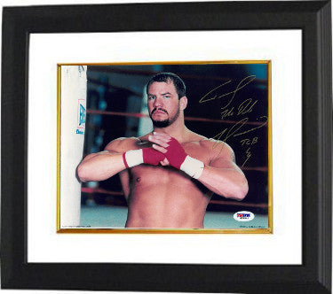 Tommy Morrison Autographed Heavyweight Boxing 8 x 10 Photograph Custom Framing dual The Duke & TCB inscribed- PSA/DNA Hologram (Rocky V)-Powers Sports Memorabilia