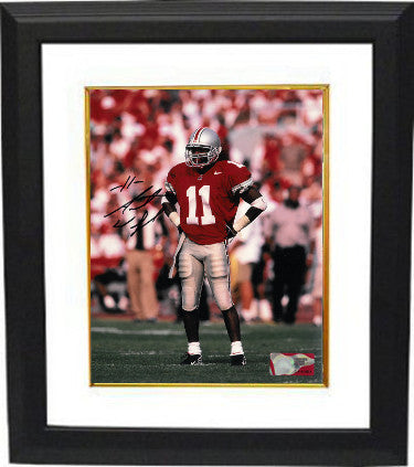 Antoine Winfield Autographed Ohio State Buckeyes 8 x 10 Photograph Custom Framing #11 (front view)-Powers Sports Memorabilia