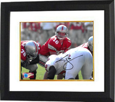 Craig Krenzel Autographed Ohio State Buckeyes 8 x 10 Photograph Custom Framing #16-Powers Sports Memorabilia