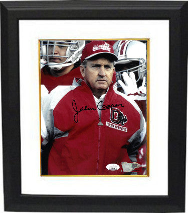 John Cooper Autographed Ohio State Buckeyes NCAA 8 x 10 Photograph Custom Framing- JSA-Powers Sports Memorabilia