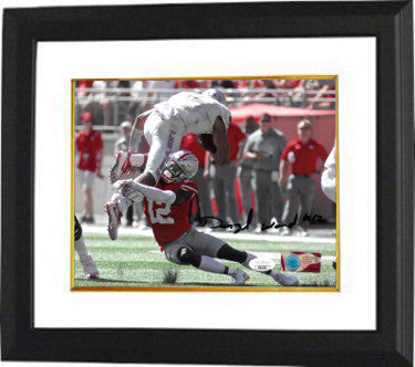 Denzel Ward Autographed Ohio State Buckeyes NCAA 8 x 10 Photograph Custom Framing #12- JSA (full signature/horizontal)-Powers Sports Memorabilia