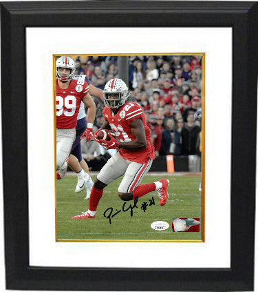 Parris Campbell Autographed Ohio State Buckeyes NCAA 8 x 10 Photograph #21 Custom Framing- JSA (red jersey)-Powers Sports Memorabilia