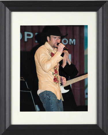 Tim McGraw Autographed 8 x 10 Photograph Custom Framing (country music)-Powers Sports Memorabilia