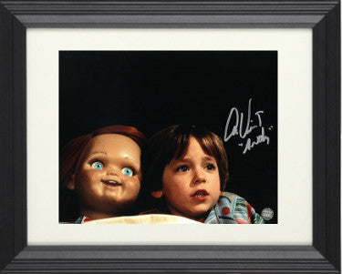 Alex Vincent Autographed Child's Play 11 x 14 Photograph Andy with Chucky Custom Framing- AWM Hologram-Powers Sports Memorabilia