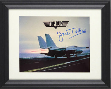 James Tolkan Autographed 1986 Top Gun 8 x 10 Photograph Custom Framing (Commander Tom "Stinger" Jardian)-Powers Sports Memorabilia
