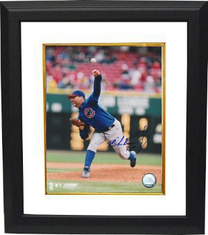Mike Remlinger Autographed Chicago Cubs 8 x 10 Photograph Custom Framing-Powers Sports Memorabilia